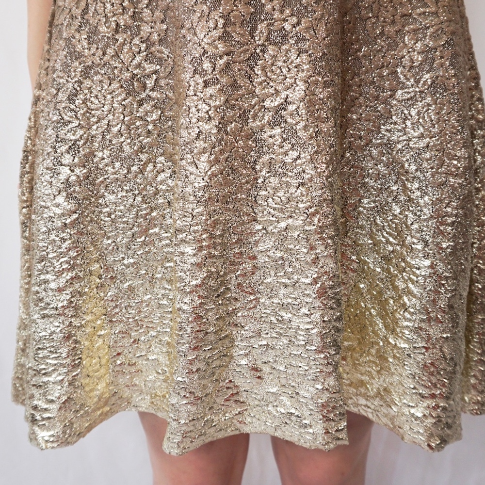 FREE PEOPLE Champagne Lace Shift Mini Dress NWT - Picture 8 of 8